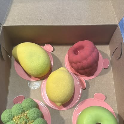 Mousse assortments at Fox Bakery